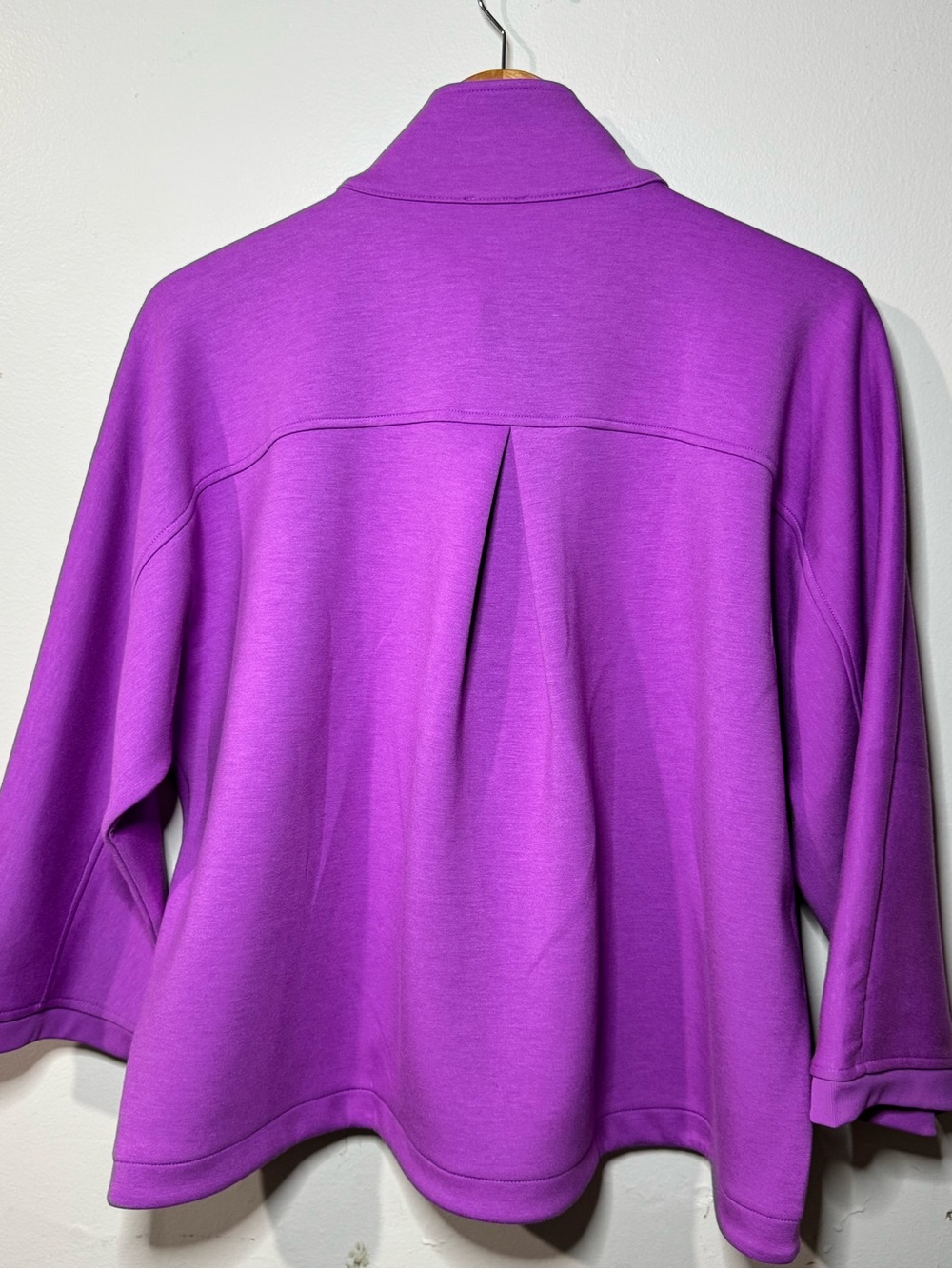 Talbots Bright Purple Zip-Up Bomber Jacket - Picture 2 of 7